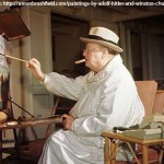 Churchill-painting-at-the-Easel